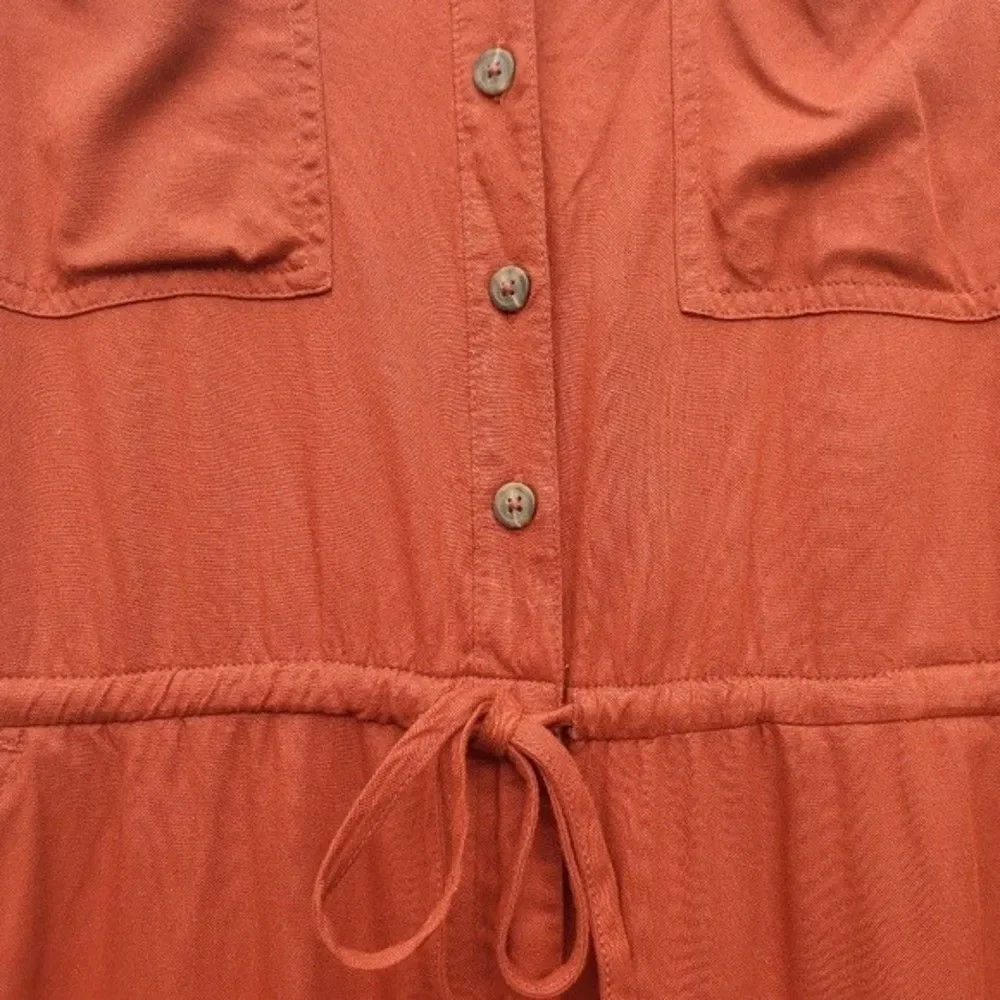 NWT Old Navy Tierra Red Long Sleeve Jumpsuit